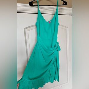 Lilly Pulitzer Green Wrap Dress